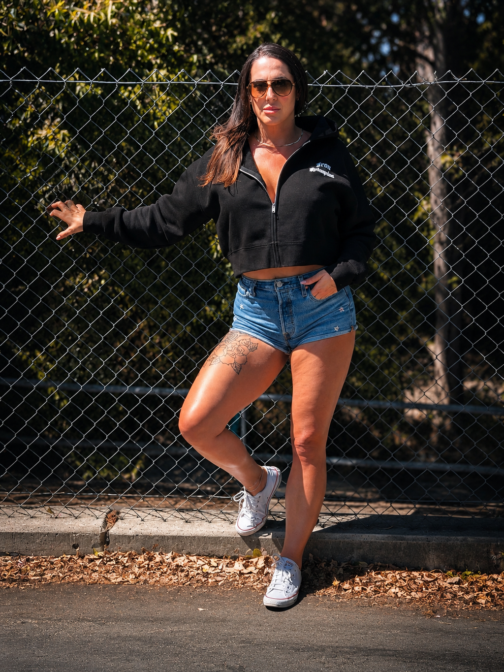 So Cal Women's Cropped Zip Hoodie