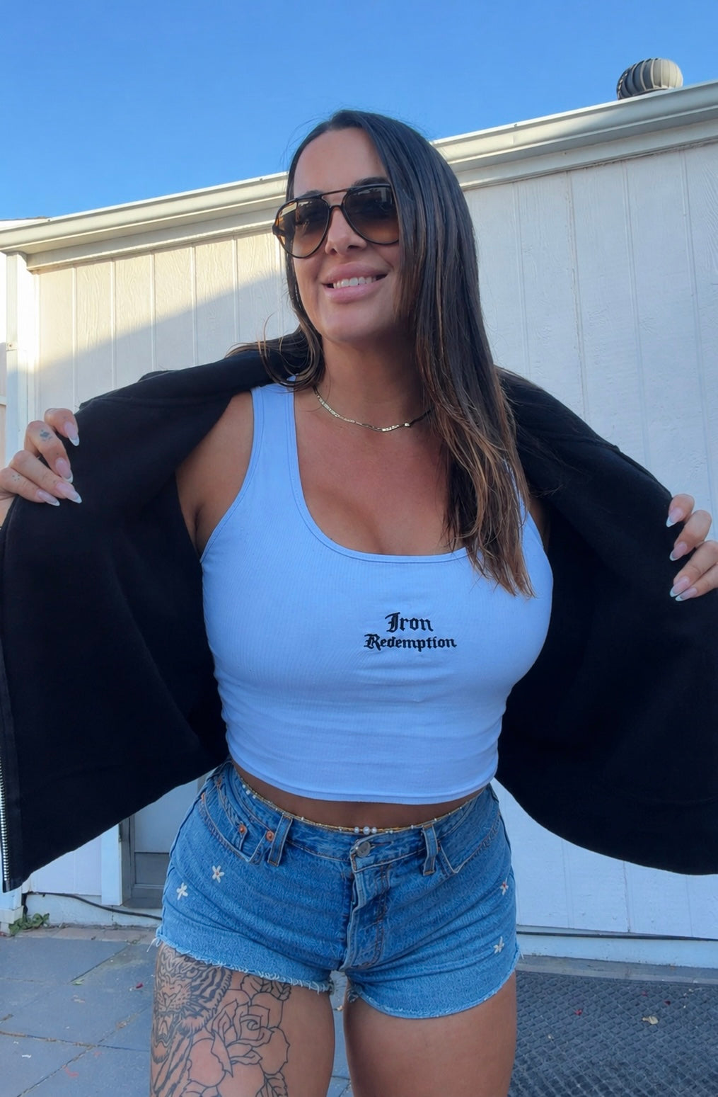 Iron Redemption Women's Ribbed Crop Tank