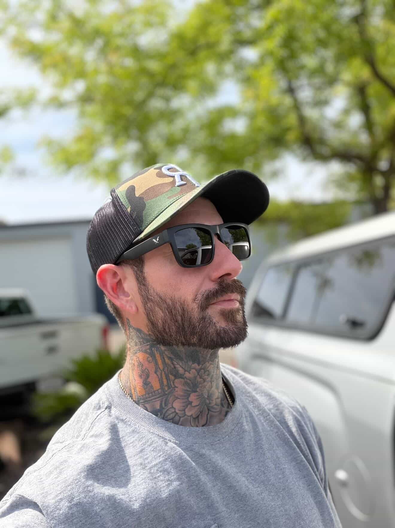 Iron Redemption Camo Snapback-white