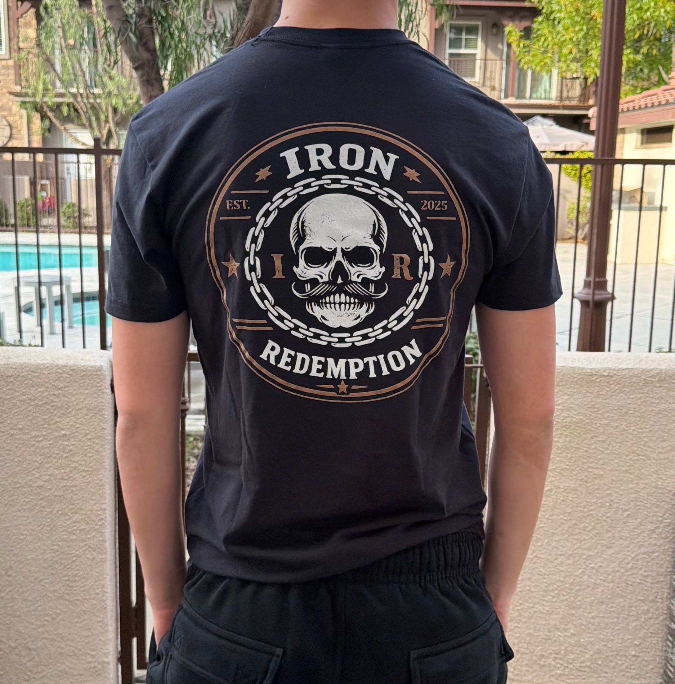 Iron Redemption Crest Tee – Black