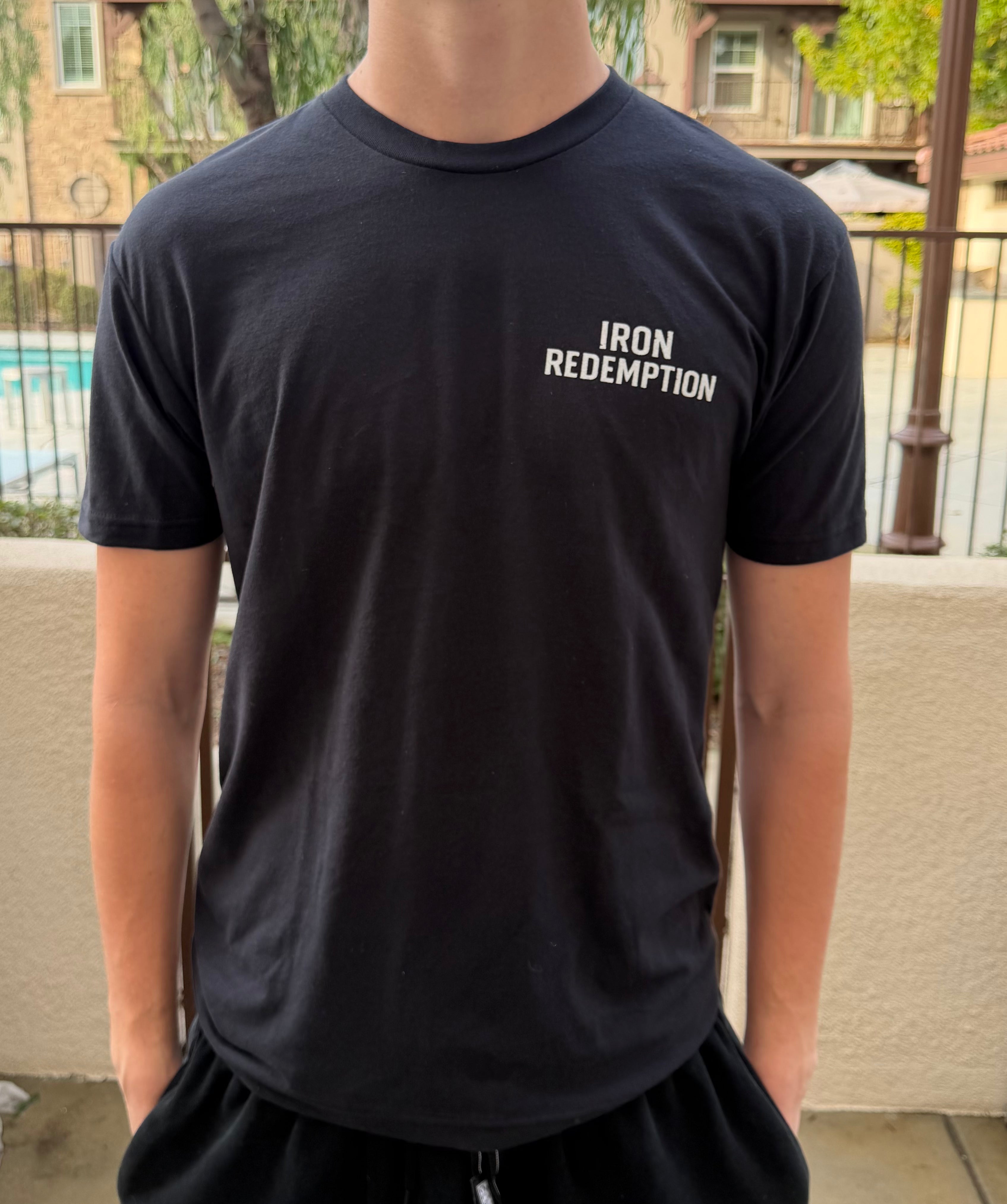 Iron Redemption Crest Tee – Black