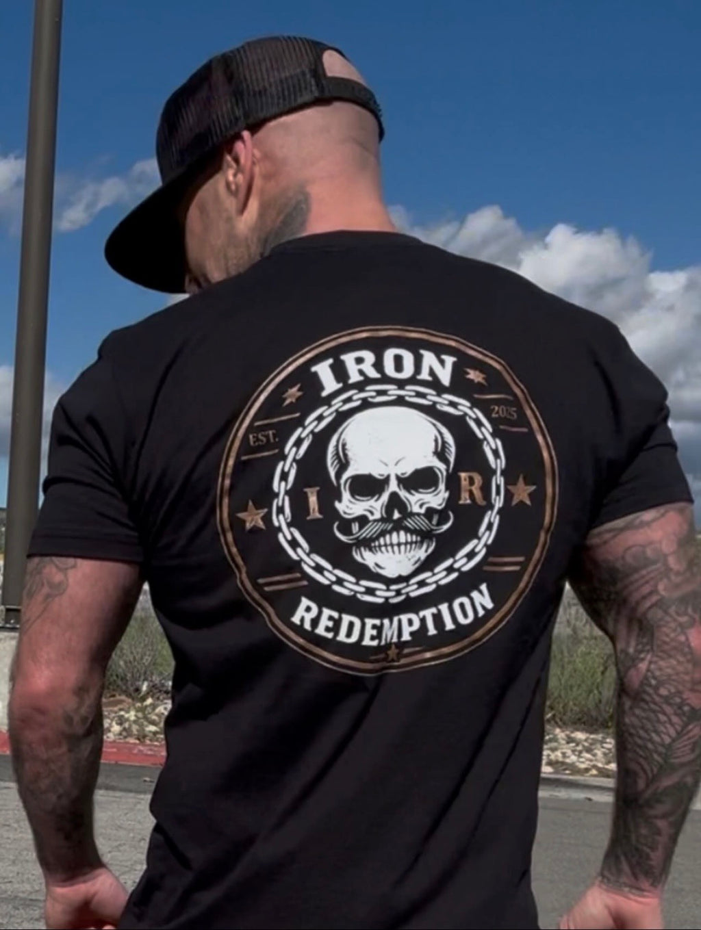 Iron Redemption Crest Tee – Black