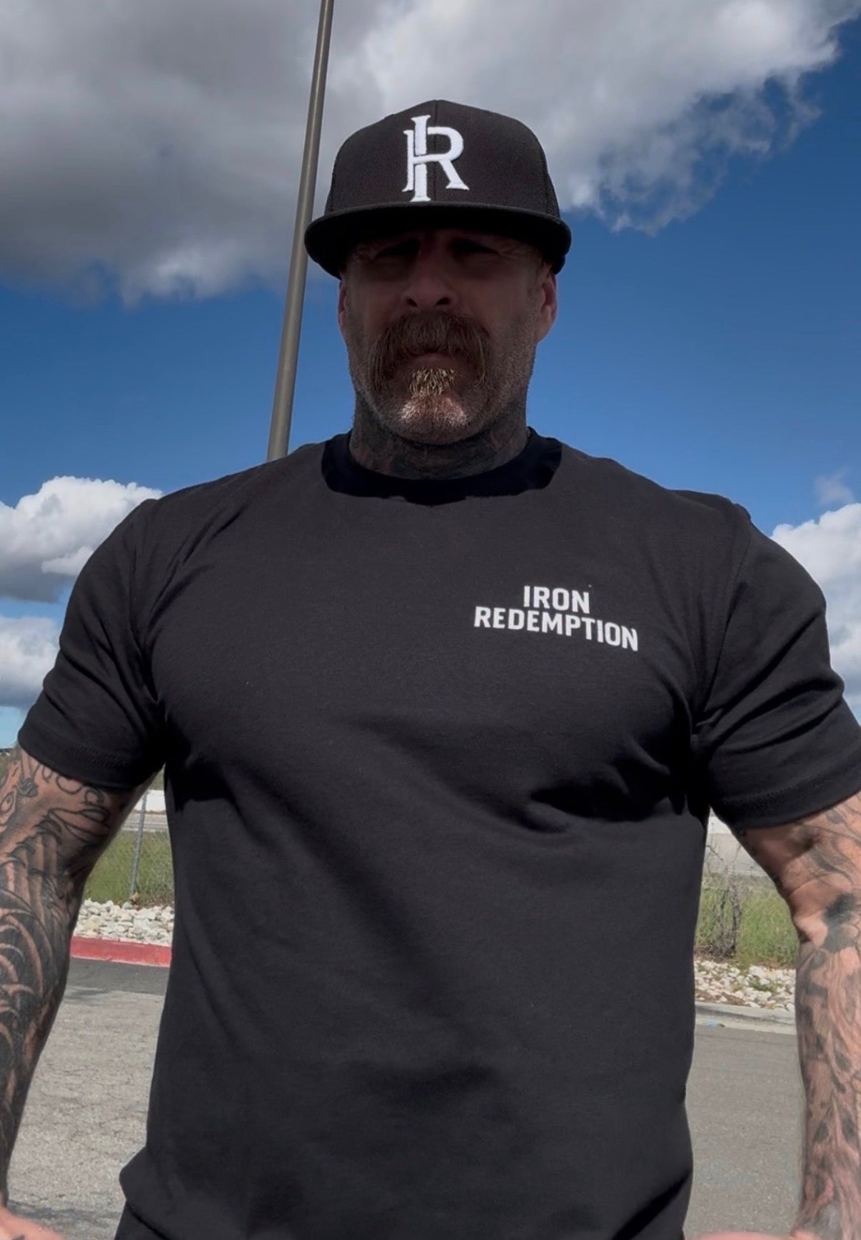 Iron Redemption Crest Tee – Black