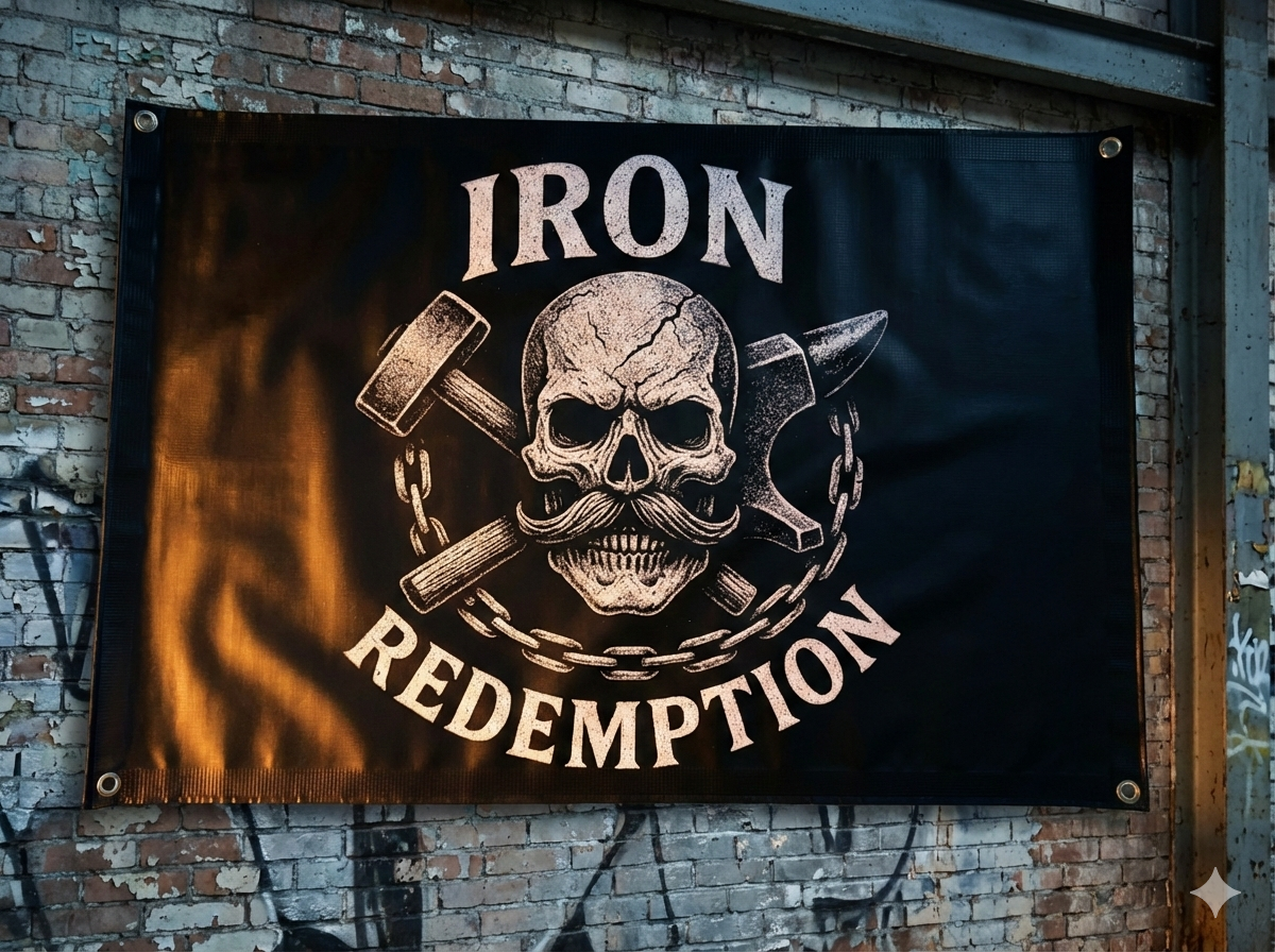 IRON REDEMPTION VINYL BANNER